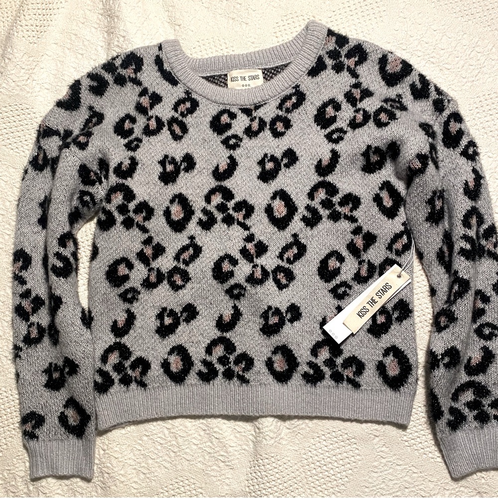 Brand new cheetah print sweatshirt